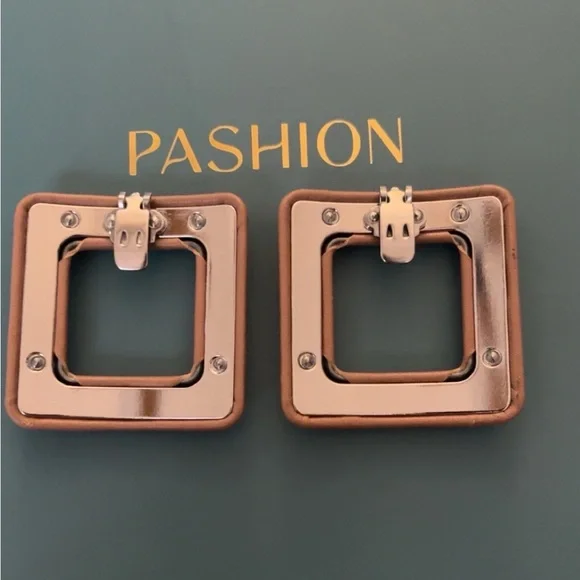 Pashion Footwear Square Toe Clips- Latte leather - Picture 2 of 3